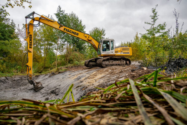 Entschlammung des Feuchtbiotops in Grabenstetten